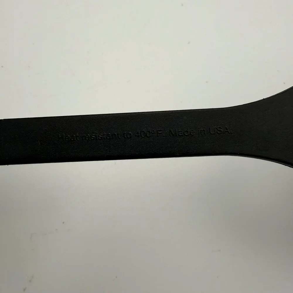 Calphalon Black Nylon Slotted Turner Spatula Heat Resistant 400F Made in USA
